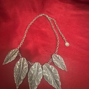 Silver feather Necklace